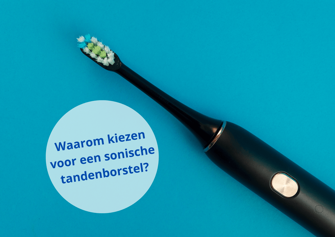 Close-up van een sonische tandenborstel voor schonere tanden